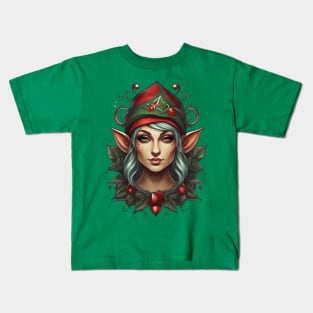 Holiday Elf: Elf Illustration for the Holidays! Kids T-Shirt